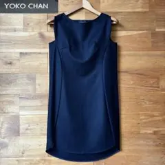 ★美品★【YOKO CHAN ヨーコチャン】ノースリーブワンピース ブラック