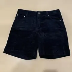 3can4on 黒 コーデュロイ ショートパンツ