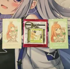 学園アイドルマスター　紫雲清夏　ミニフォトカード　CD型キーホルダー　2周年