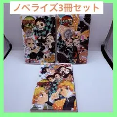 鬼滅の刃 ノベライズ 3冊セット　片羽の蝶　風の道しるべ他　［ポストカード付き］