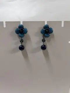 ANNA SUI アナスイ　青　花　ピアス