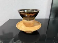 天目茶碗 黒 木製 天目台セット 貴人台 欅 天目台 木地 茶道具 - メルカリ
