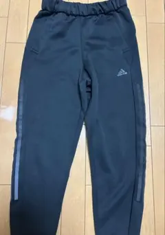adidas ブラック ジャージパンツ J/S