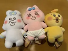 ◇んぽちゃむ　おぱんちゅうさぎ　ぬいぐるみ3点セット　新品タグ付き