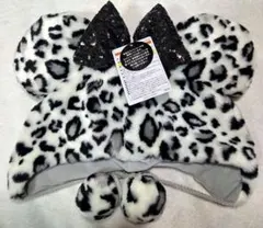 【新品タグ付き】ミニー　ファンキップ　ヒョウ柄　グレー　白　黒　スパンコール
