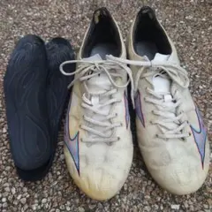 サッカー　スパイク　ミズノ　アルファ　25　ダメージ有り