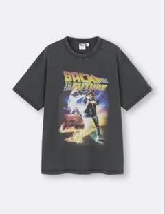 ①【新品未使用】GU バックトゥザフューチャー Tシャツ XL