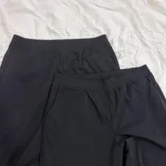 ユニクロ AIRism ブラックジョガーパンツ 2点セット XL