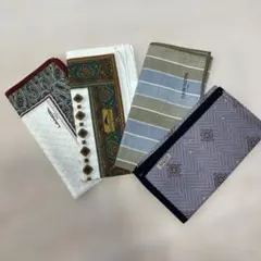 メンズハンカチ4枚組