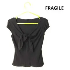 FRAGILE ブラウンリボン付きシャツ 38のサムネイル