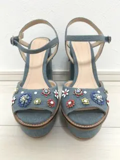 値下げ　美品⭐︎ZARA サンダル37サイズ