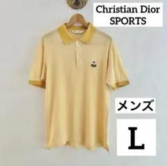 Christian Dior SPORTS　メンズ　半袖 ポロシャツL 刺繍ロゴのサムネイル