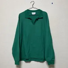 CIAOPANIC TYPY グリーン 長袖トレーナー 襟