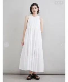 新品searoomlynHeavyキャンブリック2wayバルーンドレスホワイトM