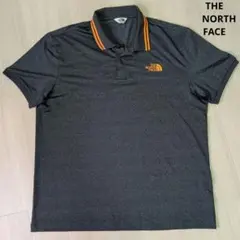 美品　THE NORTH FACE ポロシャツ グレー オレンジ　XXLのサムネイル