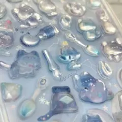 【クーリア正規品】 よるねこボンボン シャーベット ボンボンドロップシール ねこ