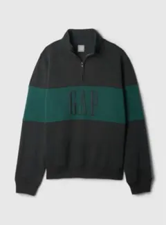 ヴィンテージソフト Gapロゴオーバーサイズハーフジッププルオーバー XSサイズ