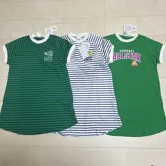 コンバース　converse 3枚セット　半袖ワンピース　130
