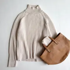 洗える♡ quaranciel＊タートルネック ニット セーター オフホワイト