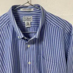 L.L.Bean ストライプシャツ 長袖 L リンクルフリーのサムネイル