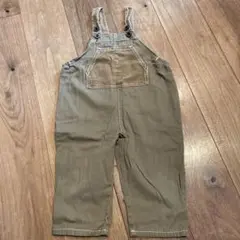 カーキ コットンオーバーオール サイズタグあり