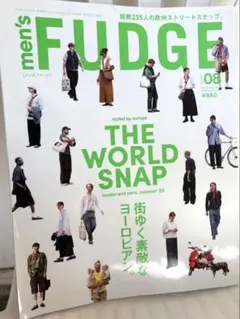 men'sFUDGEメンズファッジ2025年8月号ストリートスナップロンドンパリ
