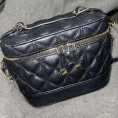 RANDA ランダ キルティング 2way バニティバッグ 黒のサムネイル