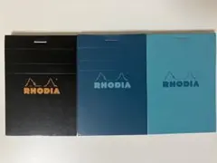 RHODIA ブロックロディア No.11 ブラック ブルー ターコイズ3冊のサムネイル