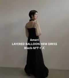 Ameri LAYERED BALLOON HEM DRESS Mサイズのサムネイル