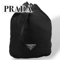✨美品✨プラダ アクセサリーポーチ 三角ロゴプレート テスート