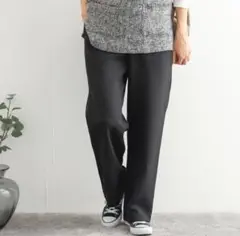 アーバンリサーチドアーズ ドライタッチストレートイージーパンツ 黒 M