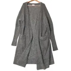 Acne Studios モヘア混 ロングカーディガン グレーのサムネイル