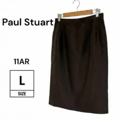 【美品】PaulStuartポールスチュアート スカート　Aライン 絹麻混のサムネイル