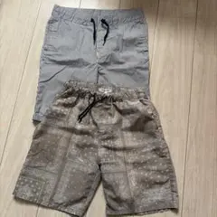半ズボン二枚組　グローバルワーク•H &M