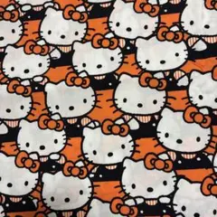 ハローキティ レトロ　プリント生地 綿