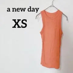 a new day 【XS】オレンジ タンクトップ　スポーツウェア　インナー