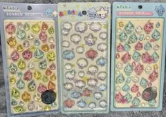 しずくちゃん立体シール　あわわちゃん立体シール　キャラクター勢ぞろい！まとめて