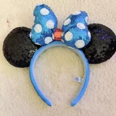ディズニー　カチューシャ　ミニー　ブルーリボン