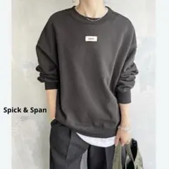 美品 スピックアンドスパン Spick & Span バックロゴスウェット
