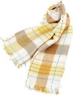 【新品・未使用・タグ付き】MONO COMME CA　チェックストール