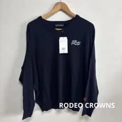 新品　RODEO CROWNS ロデオクラウンズ　ニット　ネイビー　ドルマン