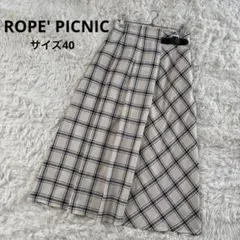 ロペピクニック　ROPE' PICNIC チェック柄　フレアスカート