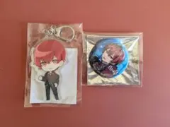 騎士A 　ばぁうくん　キーホルダー 　缶バッジセット