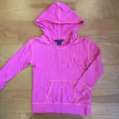 ラルフローレン　薄手のパーカー　ピンク　6X 120くらい