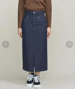 BEAUTY&YOUTH BYデニムスリットタイトスカート