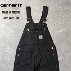 Carhartt ダブルニー　ブラック　オーバーオール Carhartt ダック地 オーバーオール ダブルニー 黒 カーハート (S2299