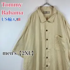 ●BA60【US輸入】半袖 キャンプシャツ イエロー系 men's【2XL相当】のサムネイル