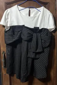 新品 未使用 ドッキング ビスチェ デザイン カットソー Tシャツ
