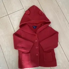 babyGap フード付きカーディガン 12-18ヶ月 レッド