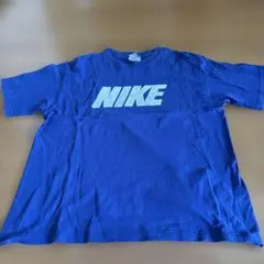 NIKE 青 Mサイズ Tシャツ　デカロゴ
